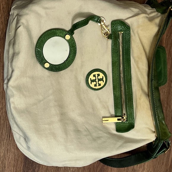 Tory Burch Green Leather Hobo - Picture 9 of 11